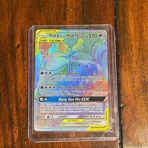 Pokemon 2019 Muk & Alolan Muk GX 220 Card